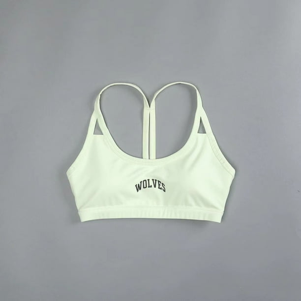 Traje deportivo de fitness Wolf Head para mujer, ropa interior de entrenamiento que envuelve el pecho, pantalones cortos de secado rápido y muy elásticos