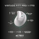 thumbnail image 2 of Mouse Ergonomico ACTECK VIRTUOS FITT PRO MI770 1600dpi Inalambrico 8 botones Blanco AC-936217, 2 of 7