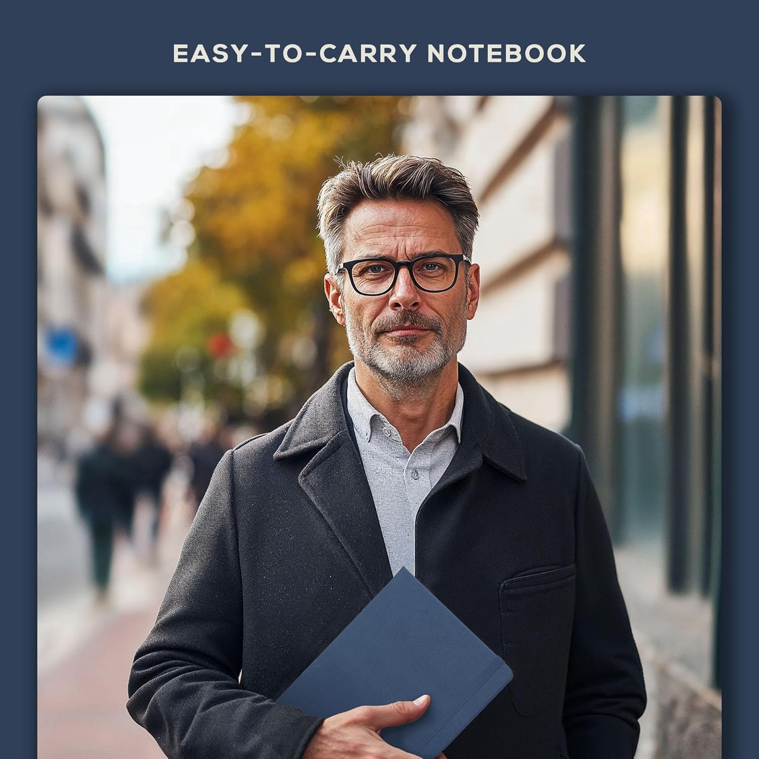 Lined Journal Notebook, 5.8 x 8.3 inch, A5 160 Lined Pages, Hardcover Leather Journals for Women, Men, Writing and Notebooks for Work - 120 GSM Thick Paper, Gifts Box Included