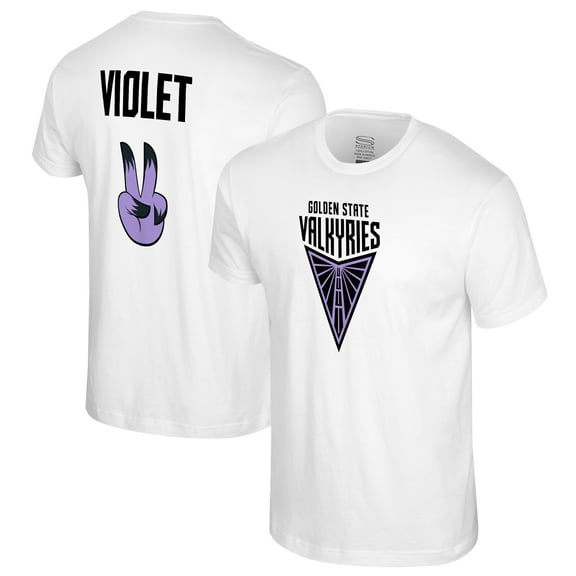 Unisex Stadium Essentials White Golden State Valkyries Mascot Name & Number T-Shirt
