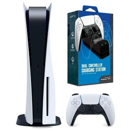 Sony Playstation 5 Disc Version (Ps5 Disc) with Dual Charging Dock Station Bundle