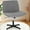 Gray, variant on Criss Cross Chair Modern Wide Seat with Mid back Armless Home Office Capacity 300lbNo Wheels Modern Swivel Height Adjustable Ergonomic Desk Computer Task Vanity Chairs，Pink