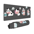 thumbnail image 2 of Disketp Gaming Mouse Pad Cute Farm Milk Animal Pattern Large Mouse Mat Long Extended Desk Pad Non-Slip Rubber Mice Pads Stitched Edges Thin Pad (11.8x31.5 Inch), 2 of 9