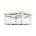 thumbnail image 6 of Livex Lighting - Milford - 4 Light Square Flush Mount In Shabby Chic Style-6, 6 of 16