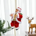 thumbnail image 2 of BESTSKY 2026 New Musical Santa Claus Figure,Climbing Ladder Toy,Christmas Decoration with 47 Inch Bead String,Moving Animated Display for Holiday Entertainment,2 Pack, 2 of 7