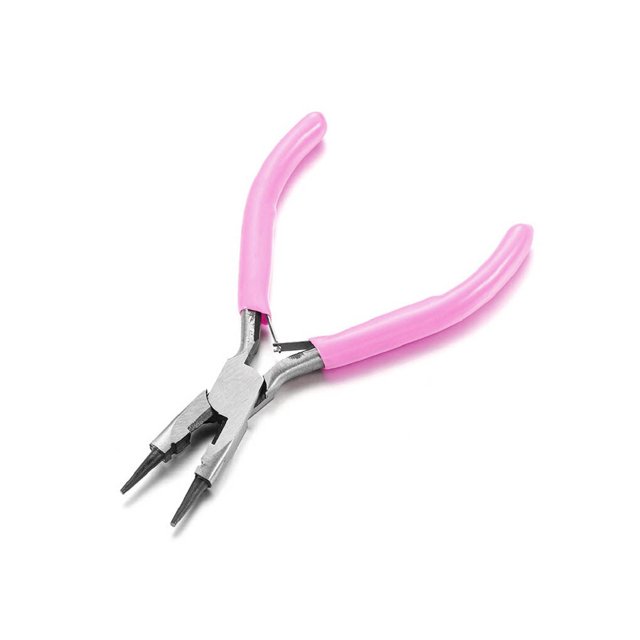 Eigraketly Alicates DIY para hacer joyas con abalorios, alicates antideslizantes para fijar abalorios, envoltura de alambre, herramienta portátil Artesanía Tipo 2