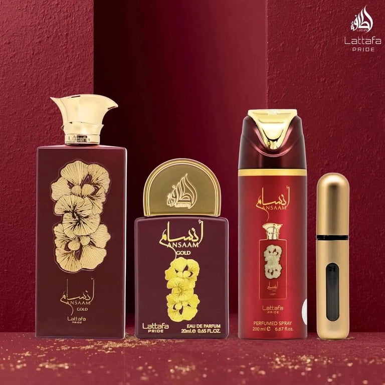 Ansaam Gold 3-Piece Perfume Gift Set by Lattafa Pride (Gift Set