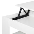 thumbnail image 3 of ZENSTYLE Lift-up Top Coffee Table / Sturdy And Durable / Exquisite Table with Under Storage Shelf / Simple And Fashionable Style / Home Essential - White, 3 of 8