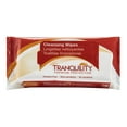 thumbnail image 2 of Tranquility Cleansing Wipes, Adult Size Disposable Wet Washcloths, Enriched with Aloe Vera, Chamomille, & Vitamin E, Hypoallergenic, Alcohol-Free, Mild Scented, 9"x13", 56ct Bag (Case of 12), 2 of 4