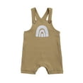 thumbnail image 6 of Baby Unisex Summer Jumpsuits Rainbow Print Ribbed Sleeveless Button 0-18M, 6 of 9