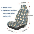 thumbnail image 2 of Lsque Cartoon Bulldog 1 Pattern Car Seat Covers for Front Seats , Waterproof Seat Covers for Cars, Sporty Front Seat Covers,Car Seat Cover Protector Front Seats, 2 of 5