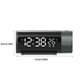 thumbnail image 3 of Naiovety Reloj despertador de proyección digital 2 relojes despertadores compatibles Reloj proyector fácil de leer con proyector Decoración del hogar, 3 of 6