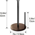 thumbnail image 5 of Wood Paper Towel Holder Countertop, , Farmhouse Kitchen Paper Towel Holders Stand with Real Wooden Base, fits Standard and Jumbo Size Paper Towels (Dark Brown), 5 of 15