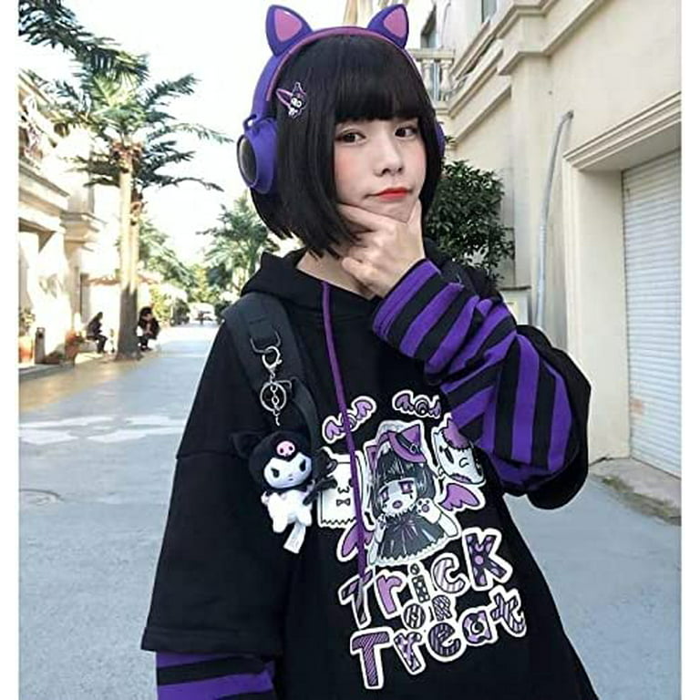 Dark EGirl Anime Aesthetic Hoodie - Aesthetic Clothes Shop