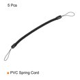 thumbnail image 3 of Unique Bargains 6' Plastique Rétractable Ressort Sangle Porte-Clés Cordon de Stylet, Noir 5 Pack, 3 of 5