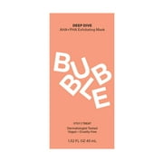 Bubble Skincare Deep Dive AHA + PHA Exfoliating Mask, All Skin Types, Wash-off Mask, 1.52 fl oz / 45ml
