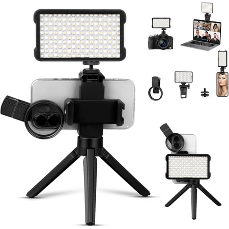 Tattoo Light Kit with 180LED and CPL Filter Len Polarized Light for Tattoo Compatible with iPhone DSLR Camera Tattoo Equipment and Supplies Tattoo Lamp Remove Glare for Selfie Photography