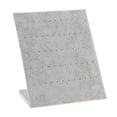thumbnail image 2 of L-shape Stand Velvet Board Earring Dangle Stud Holder Earring Jewelry Display Display Pad Gray, 2 of 9