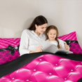thumbnail image 5 of Manfei Cute Black Bow 7-Piece Twin Bedding,Rustic Western Damask Bedding Comforter Set,Black Reversible, 5 of 7