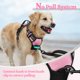 thumbnail image 5 of Arnés para perros Rabbitgoo, sin tirones, ajustable, acolchado suave, S, rosa, 5 of 7