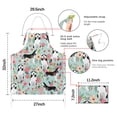 thumbnail image 7 of Husky and Pioneer Flower Apron-Garden Aprons for Women with Pockets-Cotton Linen Waterproof Kitchen Cooking Gardening Aprons Adjustable for Kitchen,Cooking,BBQ and Salon 33x27 Inch, 7 of 7