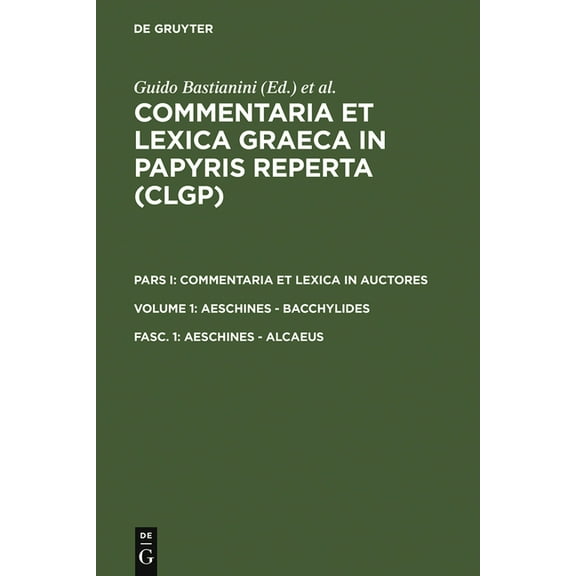 Aeschines - Alcaeus, (Hardcover)