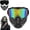Colorful, variant on Detachable Full Face Goggle Mask for Motorcycle Riding, Airsoft & Welding; Anti-Fog Tactical Shield, Windproof Dust-Proof