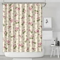 thumbnail image 2 of Waterproof Pioneer Shower Curtain 72x84 Inch Polyester Unique Cute Floral Shower Curtain for Bathroom Hotel Home Decor with 12 Plastic Hooks, 2 of 5