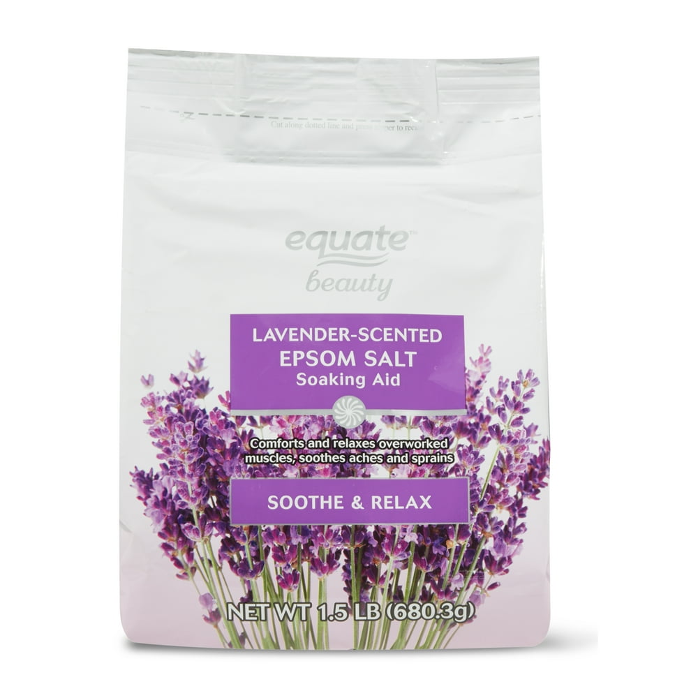 Equate Beauty LavenderScented Epsom Salt Soaking Aid, 1.5 lb Walmart