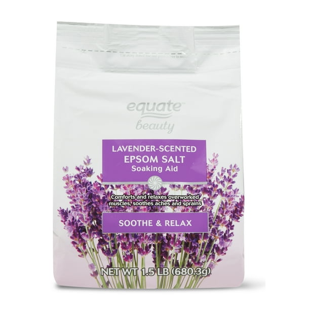 Equate Beauty LavenderScented Epsom Salt Soaking Aid, 1.5 lb Walmart