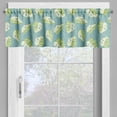 thumbnail image 4 of Ambesonne Tropical Valance & Curtain, Simplified Monsteras Plot, 55"x36", Avocado Green and Pale Teal, 4 of 7