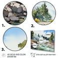 thumbnail image 3 of Designart "Cascading Waters of the Geyser" Landscapes Floater Framed Canvas Print, 3 of 7