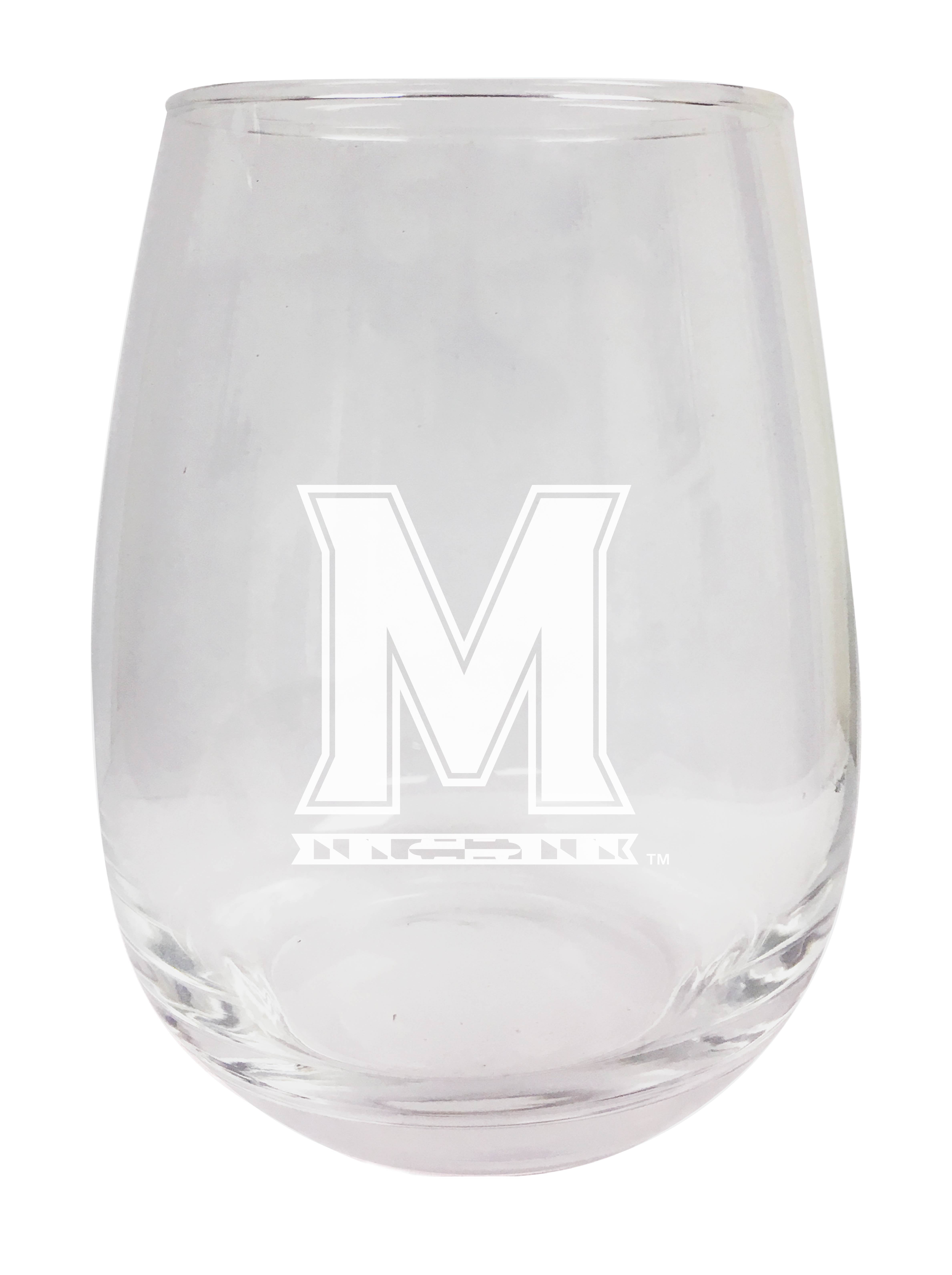 Hand Painted Maryland Terp Wine Glasses 