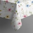 thumbnail image 5 of Pioneer Flower Floral Print Pattern Square Tablecloth, Waterproof Wipeable Spillproof Washable Table Cover for Home Kitchen Party Decor, 42"x42", 5 of 6