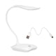 thumbnail image 2 of Lámpara Lámpara de escritorio LED con puerto USB 3 Brillo regulable Control táctil Luz de mesa blanca ultraligera recargable para el cuidado de los ojos con cabezal giratorio de 360 ° Manguera flexib Irfora Lámpara, 2 of 7