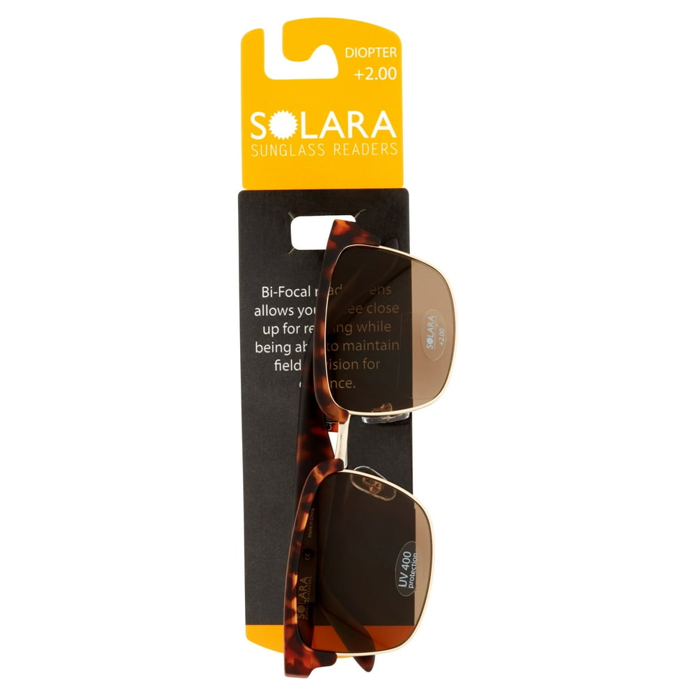 Solara Diopter +2.00 Sunglass Readers