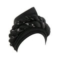 thumbnail image 1 of Foulard d'Été Musulman pour Femmes, Sequins Colorés, Couche Spatiale, Chapeau Exagéré, Mode, Assorti, 1 of 1