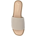 thumbnail image 6 of Journee Womens Prisilla Linen Slip On Flat Sandals, Widths Available, 6 of 9