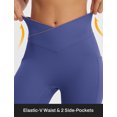 thumbnail image 4 of BALEAF Capri Leggings for Women with Pockets Knee Length Workout Yoga Capris Pants Tummy Control Casual Exercise Blue XL, 4 of 8