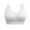 White, variant on Bigersell Comfy Bras for Women Summer Workout Bras Soft Bra Style R4031 V-Neck Seamless Bras Pull-On Bra Closure Women Size Front Closure Sports Bra White L