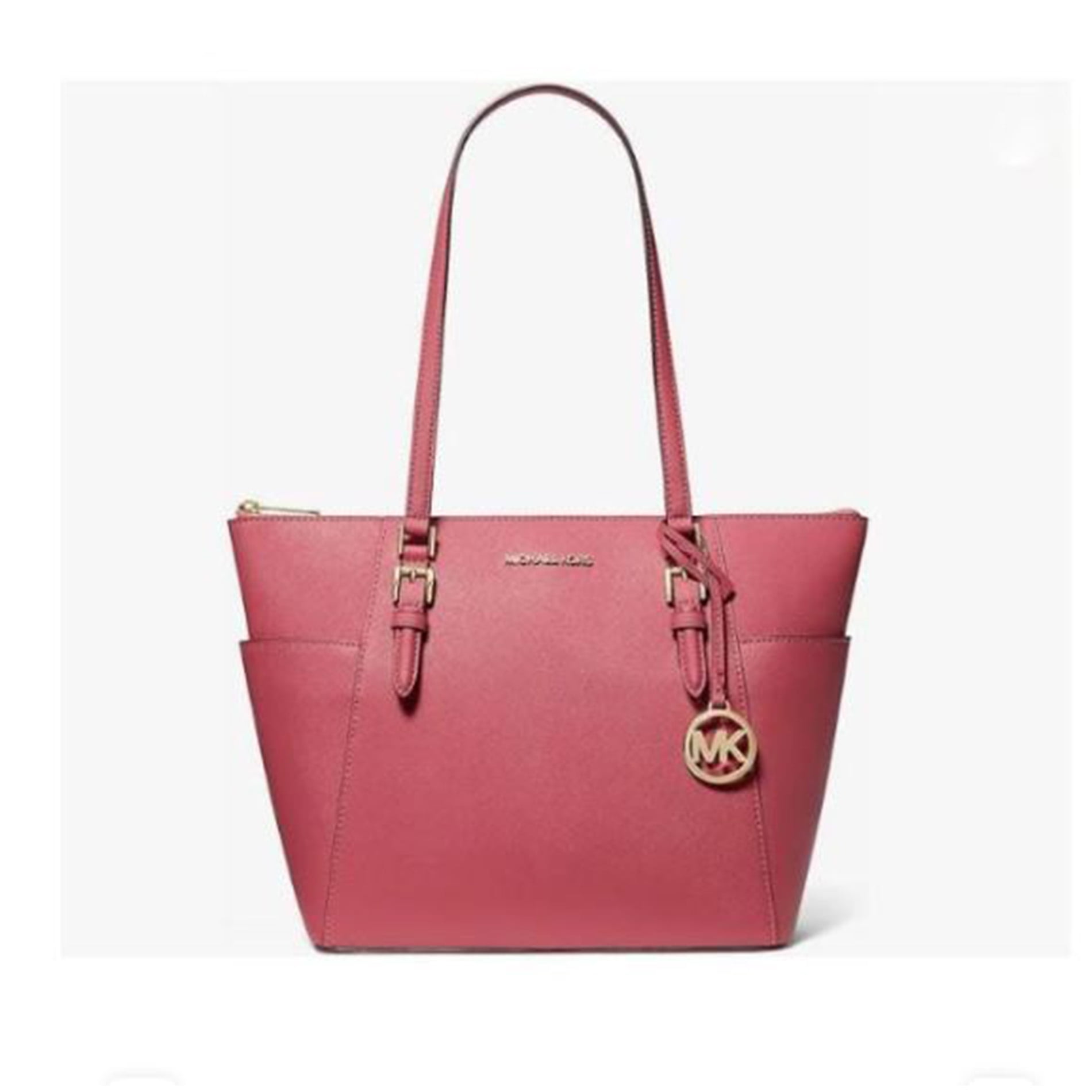 Michael Kors Womens Marilyn Medium Top Zip Tote Camel