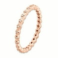thumbnail image 3 of Bague en Argent Sterling Stackable Expressions Diamant Plaqué Rose Taille 7, 3 of 3