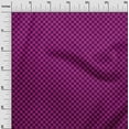 thumbnail image 3 of oneOone Viscose Chiffon Fuschia Pink Fabric Check Quilting Supplies Print Sewing Fabric By The Yard 42 Inch Wide, 3 of 4