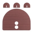 thumbnail image 1 of CRAFTHROU 4Pcs Zinc Alloy Door Lock Cover Plates Brown Fingerprint Lock Reinforcement for Interior Doors, 1 of 7