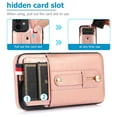 thumbnail image 6 of Compatible with iPhone 11 Case Wallet with Slide Credit Card Holder, Flip Premium PU Leather Hidden Kickstand Classic Retro Heavy Duty Protective Cover for iPhone 11,Rosegold, 6 of 7