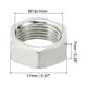 thumbnail image 2 of Tuercas Hexagonales de Acero Uxcell M13x1.0 20 Pcs Hardware de Rosca Métrica Acabado Galvanizado 7mm de Altura, 2 of 5