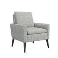 thumbnail image 2 of Homesvale Allyson Mid-Century Modern Small Space Armchair, Tan and Cream Honeycomb Polyester, 2 of 7