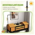 thumbnail image 5 of Tortoise Enclosure Tortoise House with Lamp Holder & Shelf - Yellow Wooden Reptile Habitat - Dual Chamber, Openable Lid, Secure Hide, 5 of 9
