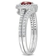 thumbnail image 3 of Everly Women's Created Ruby 10k White Gold Bridal Set, 3 of 7