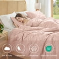 thumbnail image 3 of Regency Heights King/Cal King Comforter Set Pink, 3 Pieces Geometric Tufted Comforters King/Cal King Size, Solid Bedding Comforters Sets, Gift for Mother's Day, 3 of 11
